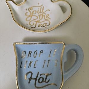 Target Gold and Blue Tea-Themed Trays